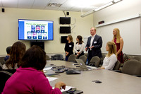 Students presenting to Dallas Morning News GuideLive